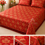 Premium embroidered bed covers by AAVUNO
