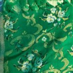 Bottle Green Bed Cover with Resham Embroidery Detai