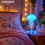 Colorful Jellyfish Lamp with acrylic base
