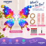 Lantern LED Butterfly Wings with colorful lights for kids