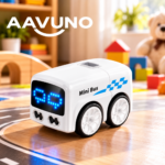 White Smart Motion Sensor Mini Bus with remote control