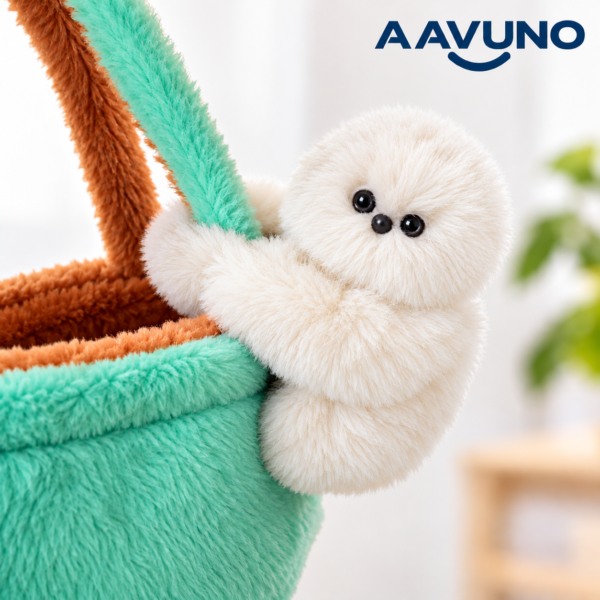 White Interactive Companion Plush Owl – AAVUNO