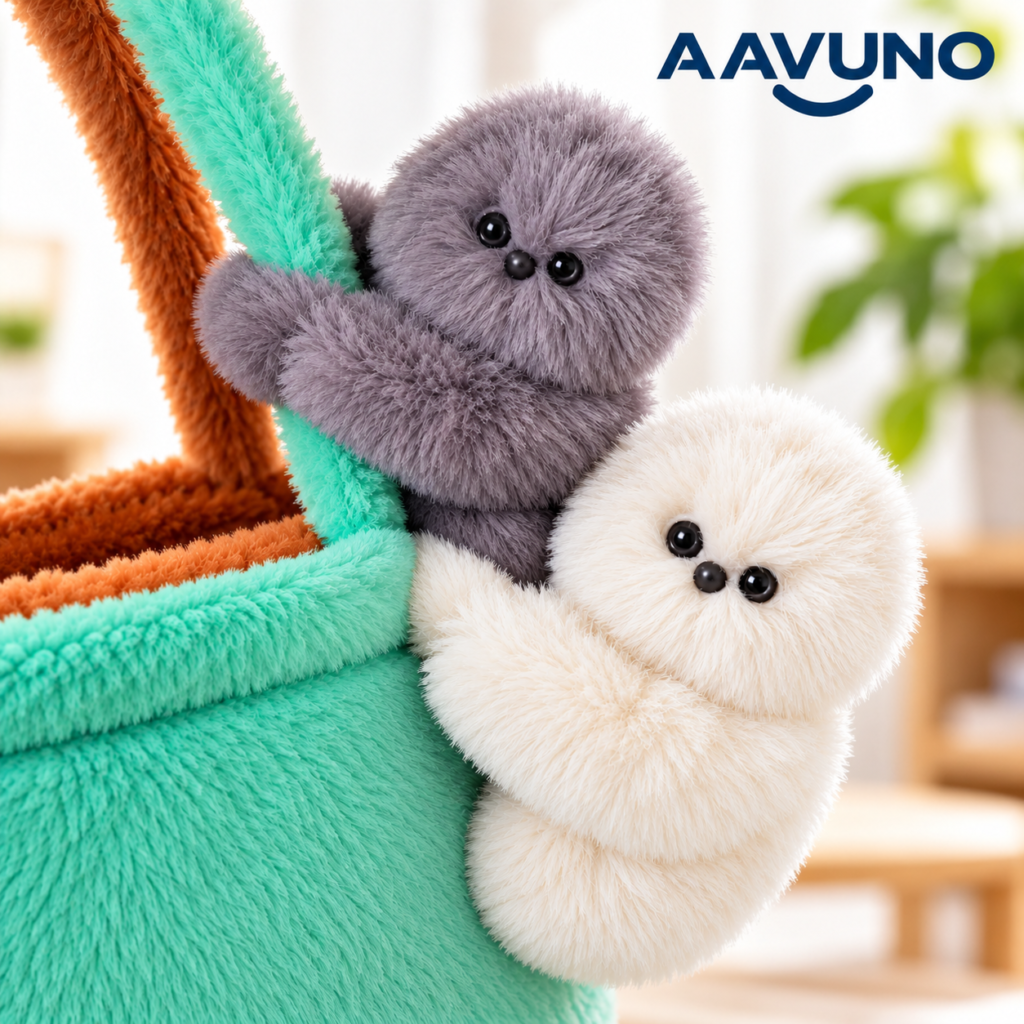 Interactive Companion Plush Toy in Bangladesh featuring white, pink and grey plush owls